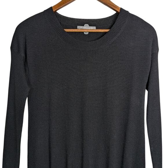 Smartwool Tabaretta Sweater Tunic Dress Womens Small Black Merino Wool Knit L/S - Picture 2 of 8